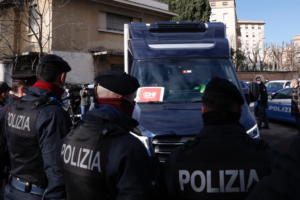 Italiensk polis har gripit en 22-årig högerextrem man. Arkivbild.
