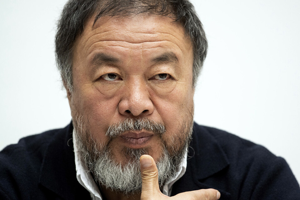 Ai Weiwei gör konst av demonstrationerna i Hongkong. Arkivbild.
