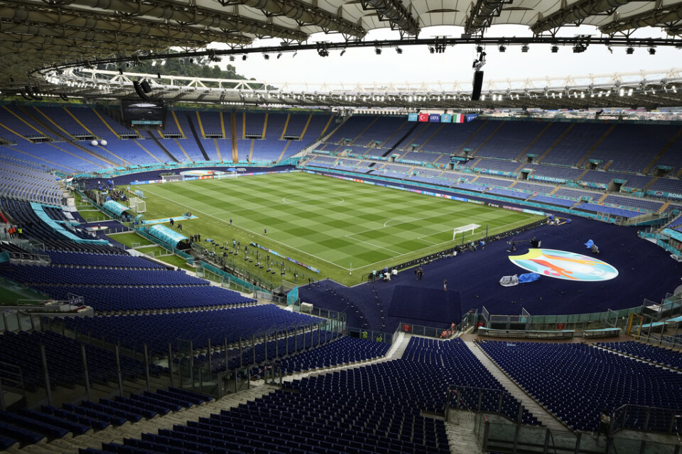 Olympiastadion i Rom kan bli en av arenorna i EM 2032. Arkivbild.