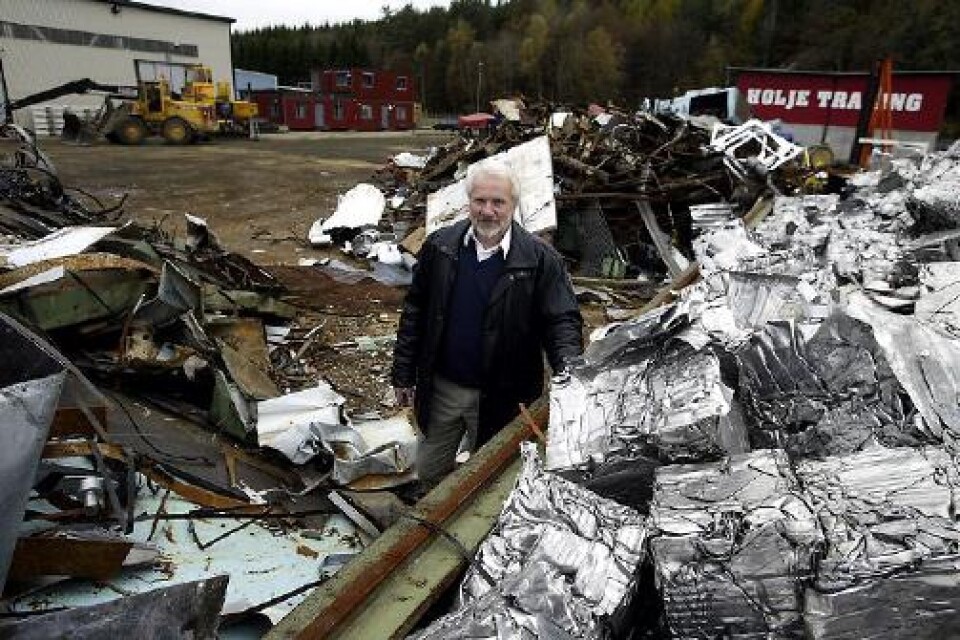 Foto: Bo Åkesson Nöjd delägare. John Arvidsson ser framtiden an med tillförsikt. Holje Trading satsar på att ta hem en större del av marknaden för återvinning av järn- och metallskrot.