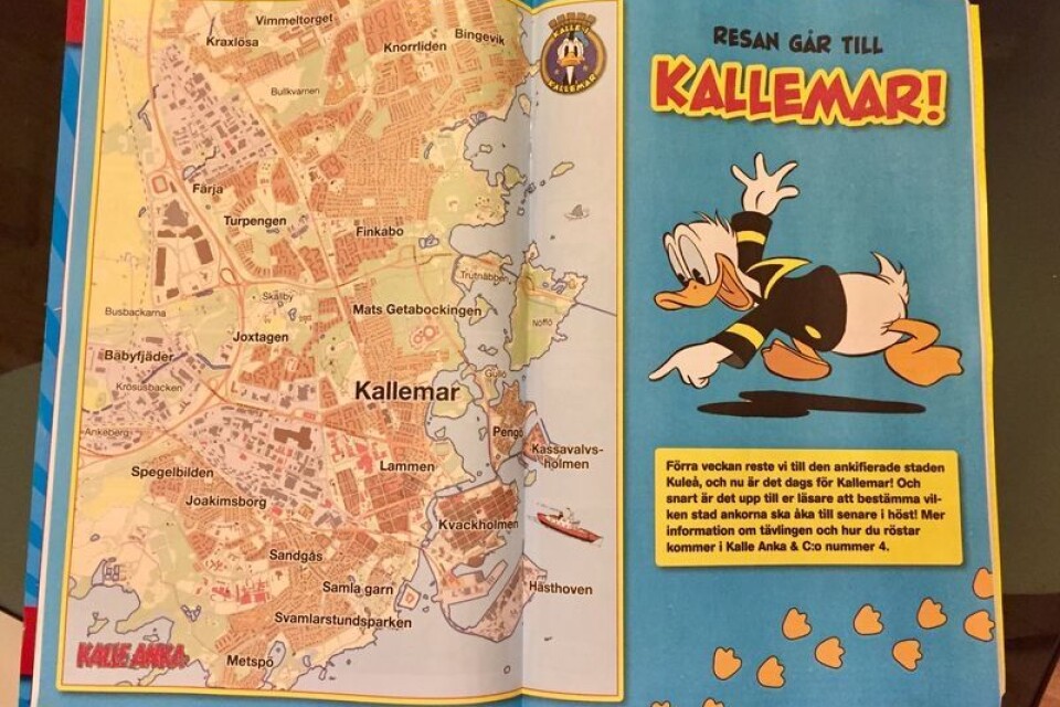 Kalmar ankifieras i senaste numret av Kalle Anka.
