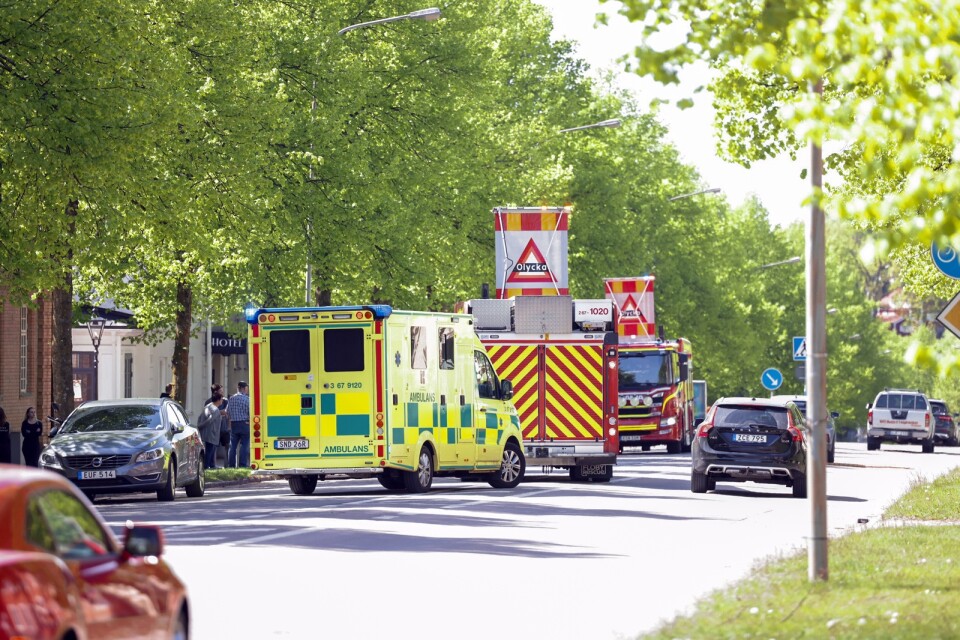 Olycka på Norra Esplanaden i Växjö den 19 maj.