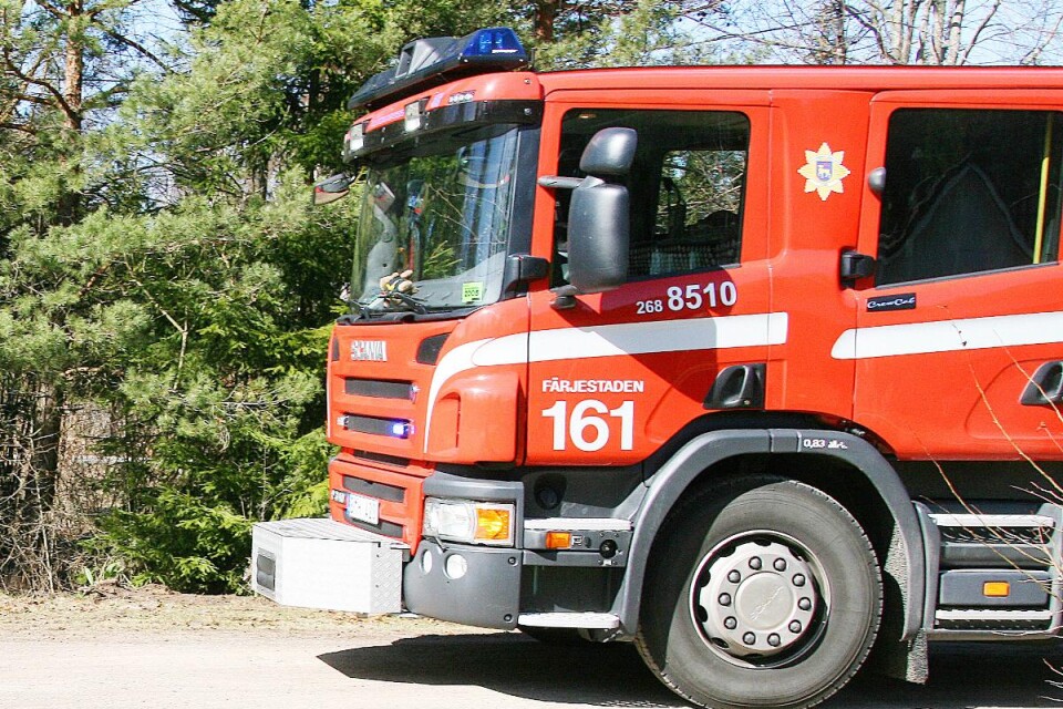 På onsdagseftermiddagen kom ett larm om en brand i Smedby.
