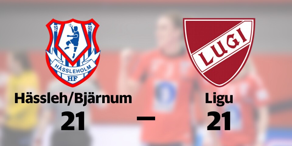 Hässleholms HF Bjärnum spelade lika mot Ligu