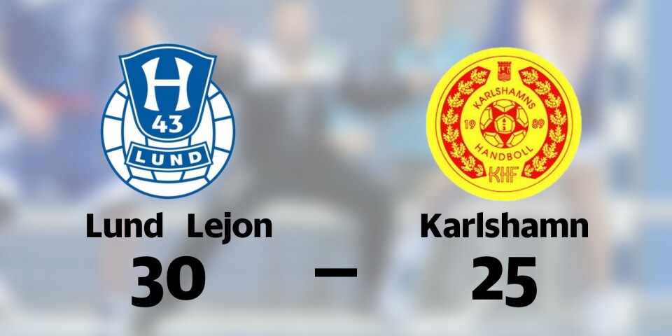 Lund Lejon vann mot Karlshamns HF