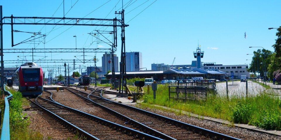 Kalmar central, tåg, järnvägsstation
