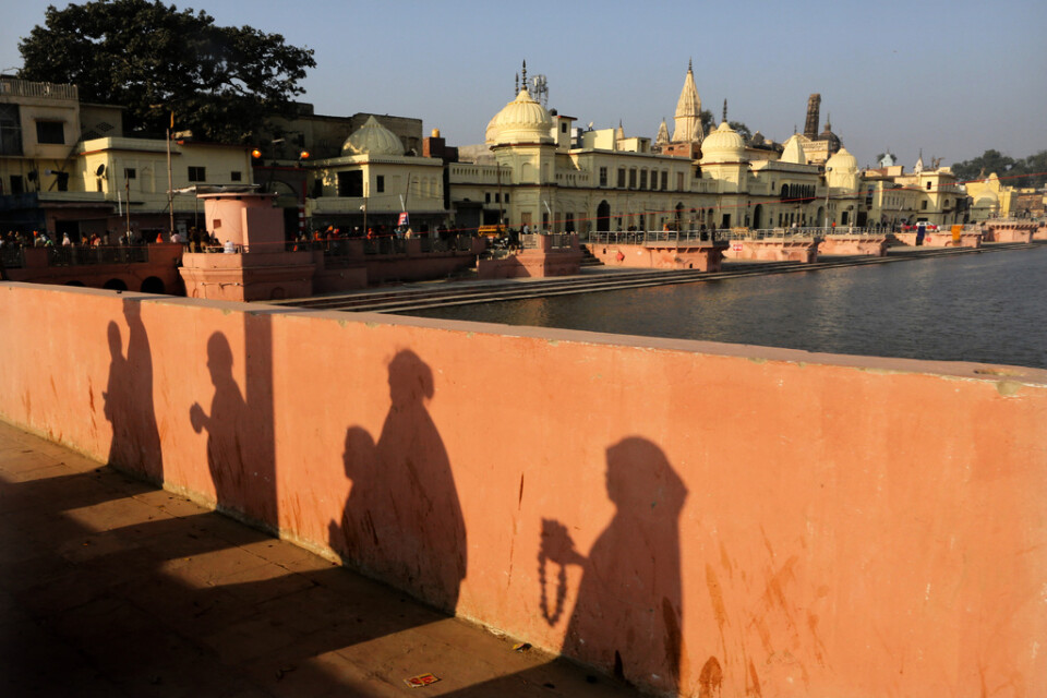Staden Ayodhya i norra Indien.