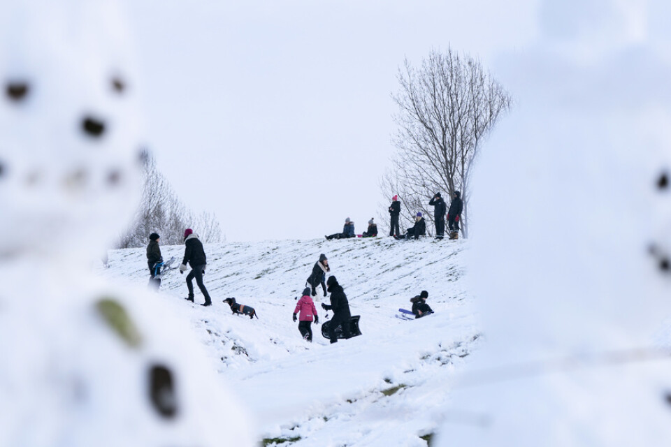 Förra året kom vintern plötsligt till södra Sverige på lillejulafton. Arkivbild.