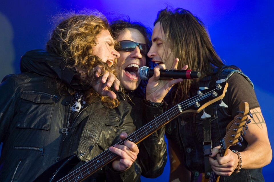 Extreme uppträdde på Sweden Rock Festival, vars artistprogram i år var mansdominerat till 96 procent. Foto: Claudio Bresciani/TT