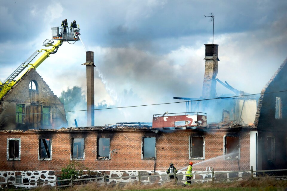 Boningshus brann till grunden rnordost om Knislinge