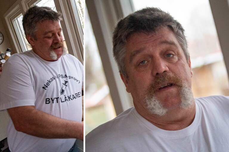 Läkaren missade prov – nu har Paul, 56, cancer: ”Jäkligt förbannad”