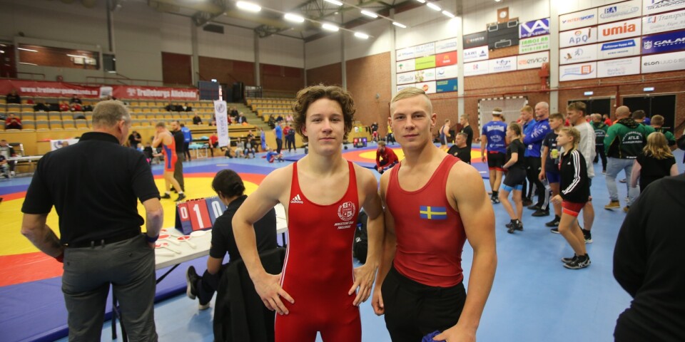 Karl Holmberg och Viktor Borgström i BK Starke.