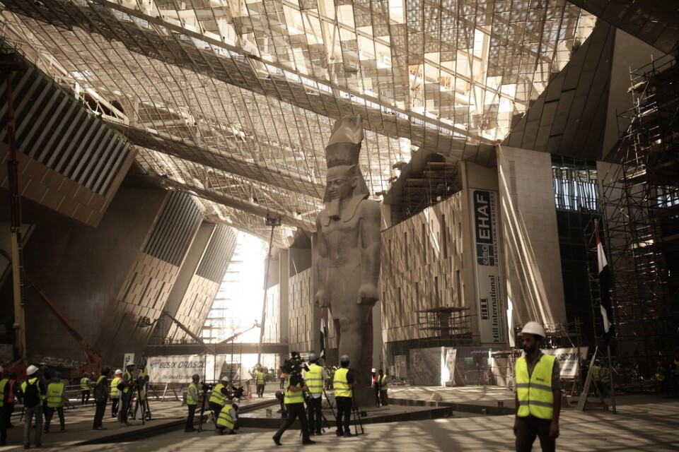 Grand Egyptian Museum i Giza är ett av de museer som invigs under 2022. Där kommer bland annat en elva meter hög staty av Ramses II att visas.