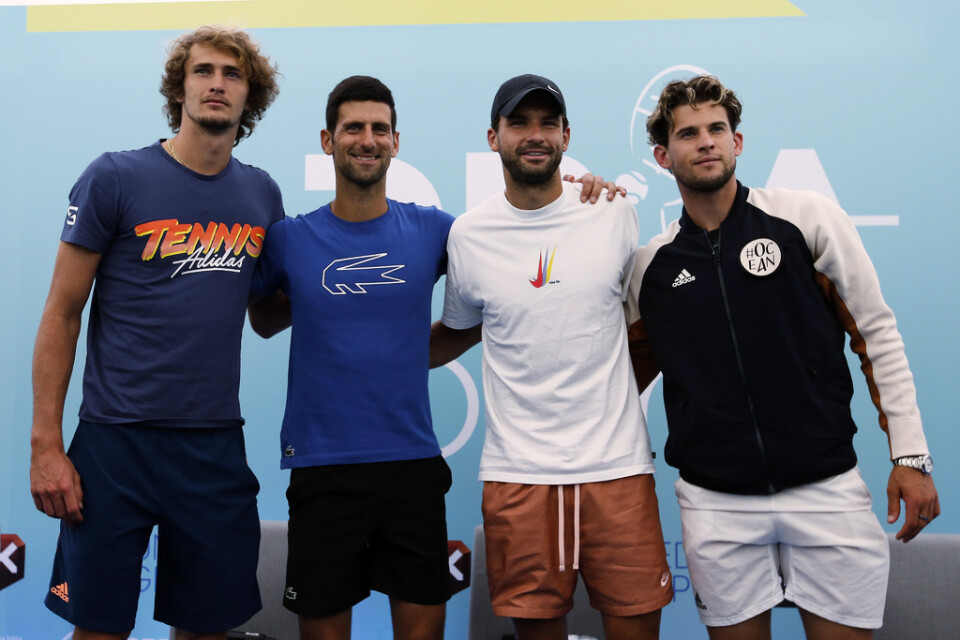 Världsstjärnorna Alexander Zverev, Novak Djokovic, Grigor Dimitrov och Dominic Thiem spelar den första riktigt stora tennisturneringen på tre månader efter coronauppehållet.