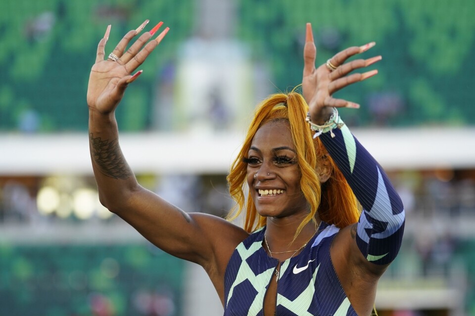 Sha'Carri Richardson segrade i det amerikanska OS-kvalet på 100 meter.