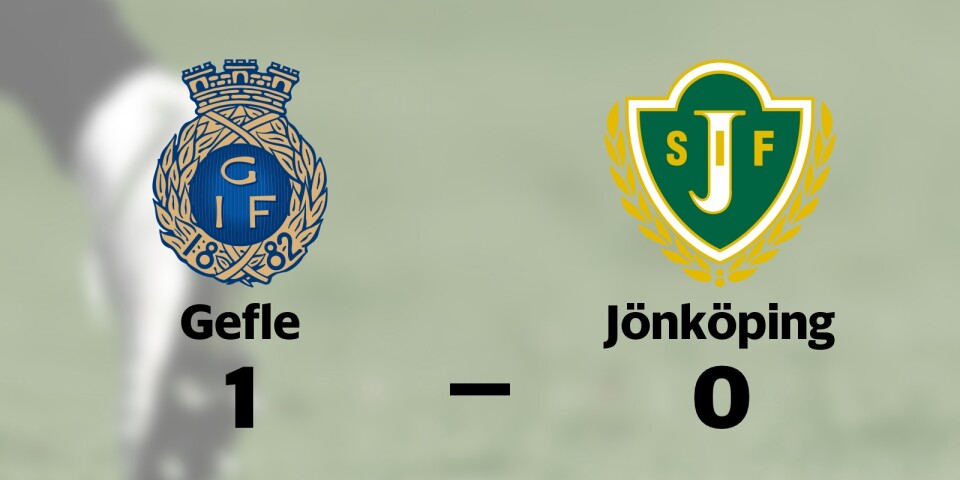 Gefle vann mot Jönköpings Södra IF