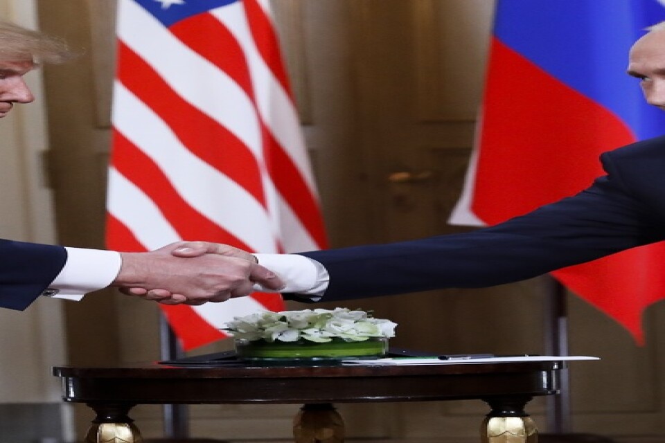 USA:s president Donald Trump och Rysslands president Vladimir Putin under ett möte i Moskva i november i fjol.