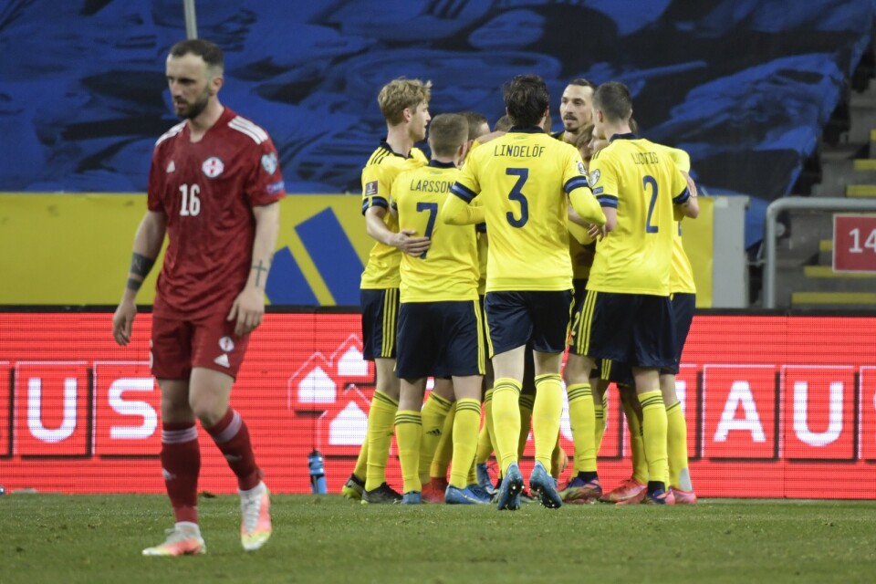 Sverige slog Georgien i VM-kvalet i våras. Till höstens kvalmatcher införs videogranskningssystemet VAR.