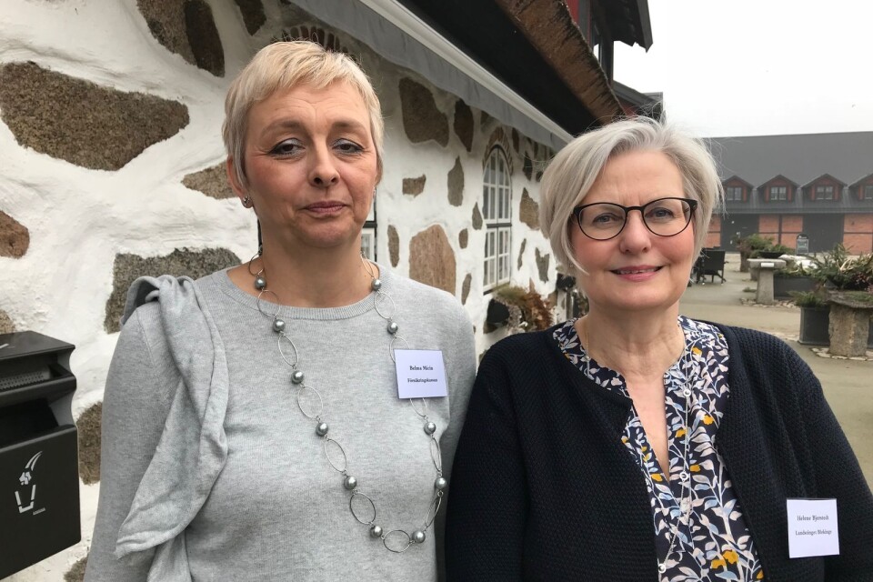 Belma Micin från Försäkringskassan och Helene Bjerstedt från Landstinget Blekinge.