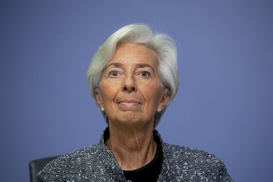 ECB:s ordförande Christine Lagarde. Arkivbild.