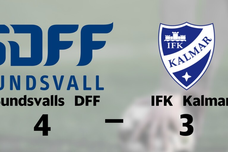 Förlust för IFK Kalmar borta mot Sundsvalls DFF