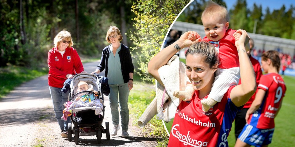 Mor och dotter stortrivs i Vittsjö – hyllar barnvakterna: ”Alltid glad när hon ser dem”
