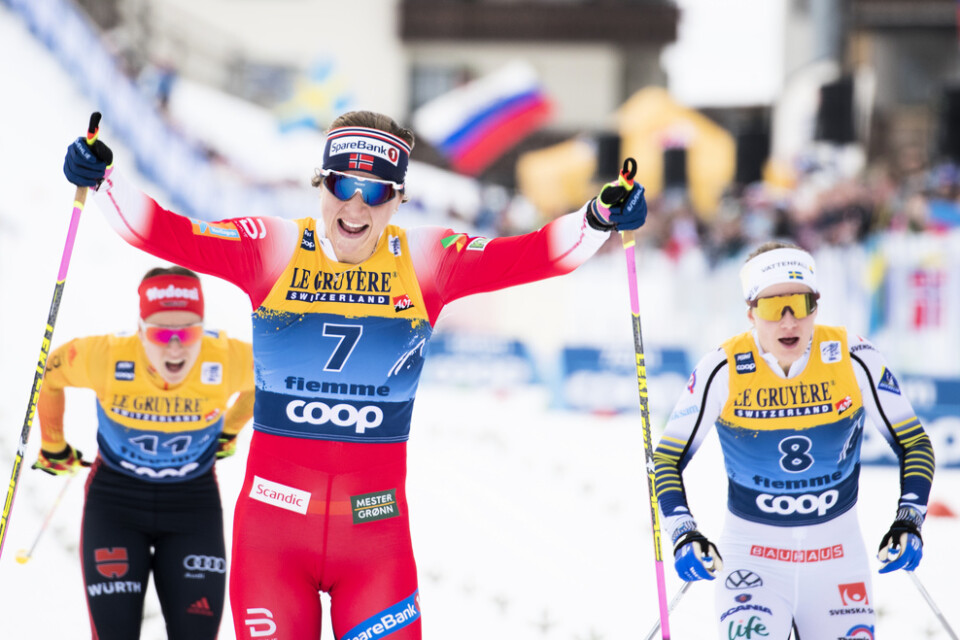 Astrid Uhrenholdt Jacobsens sista individuella världscupseger kom i januari i Val di Fiemmes masstart, under den gångna säsongens Tour de Ski.