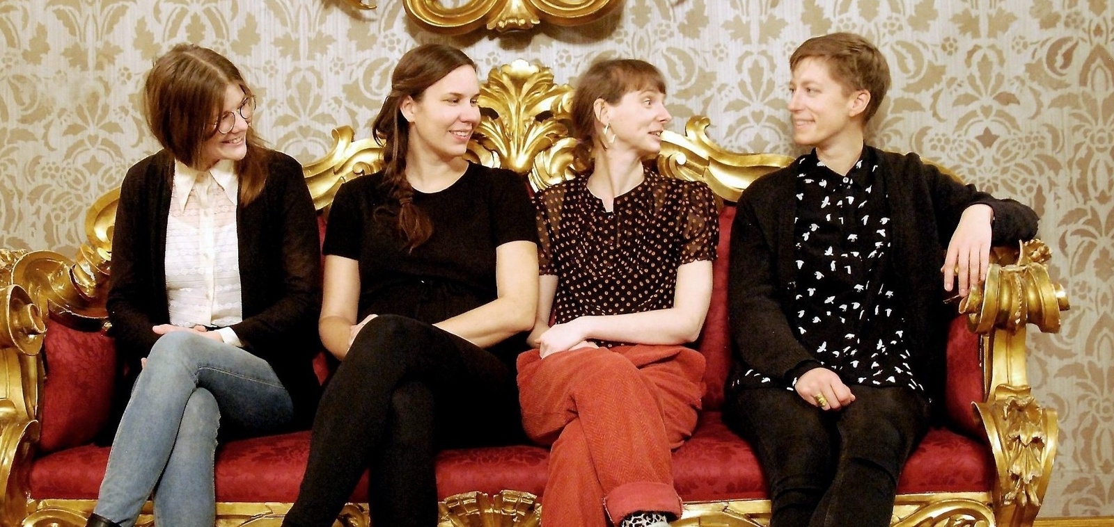 Vindla String Quartet består av Caroline Karpinska, Maria Bergström, Elina Nygren och Gerda Holmquist. 
Foto: Gunilla wedding