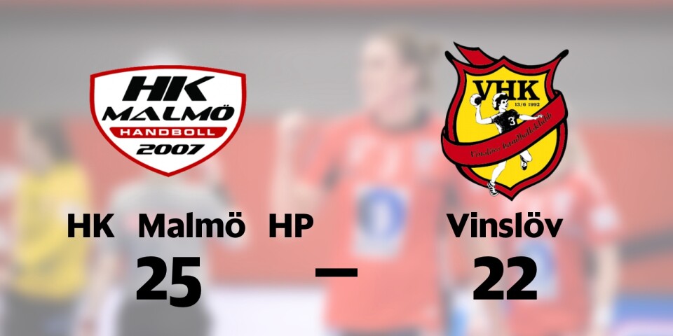 HK Malmö HP vann mot Vinslövs HK