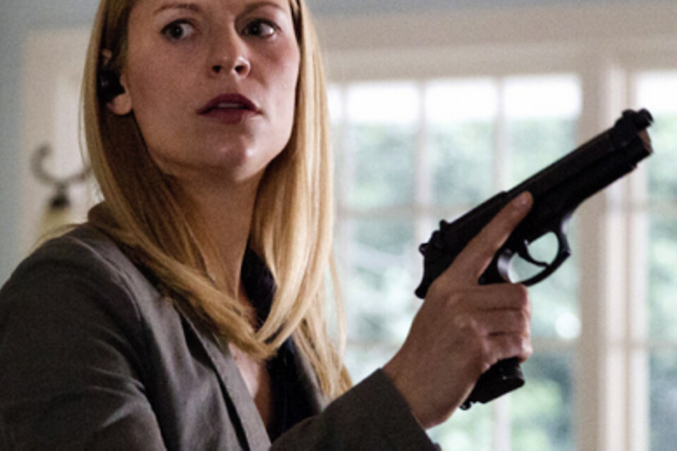 Claire Danes i rollen som CIA-agenten Carrie Mathison.