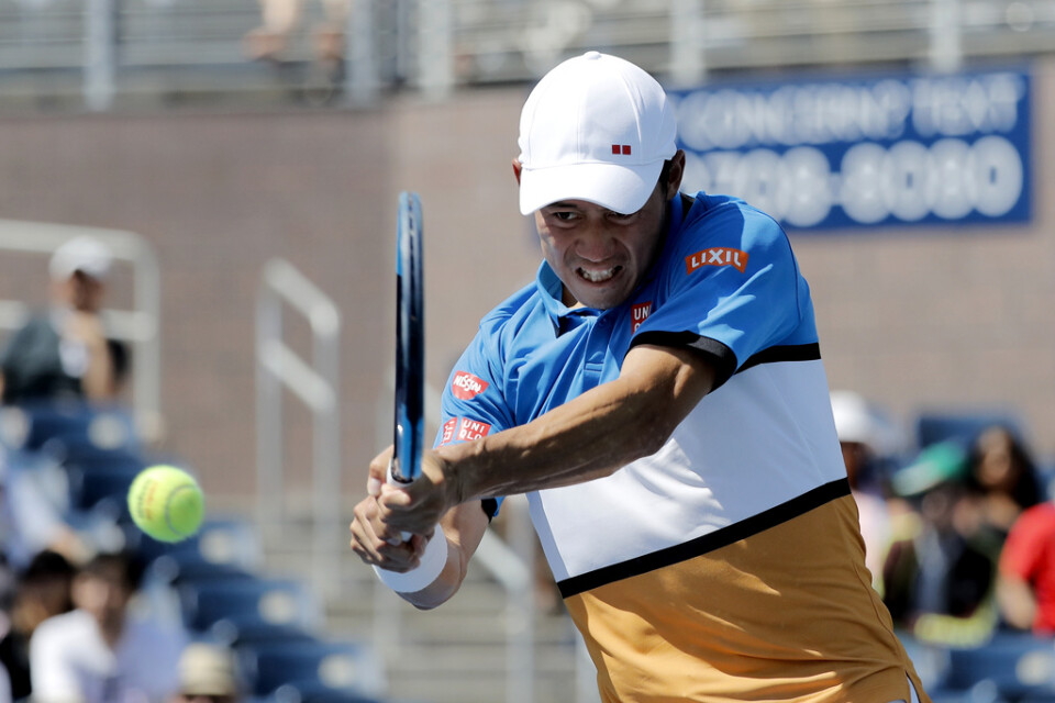 Japanske tennisettan Kei Nishikori. Arkivbild.