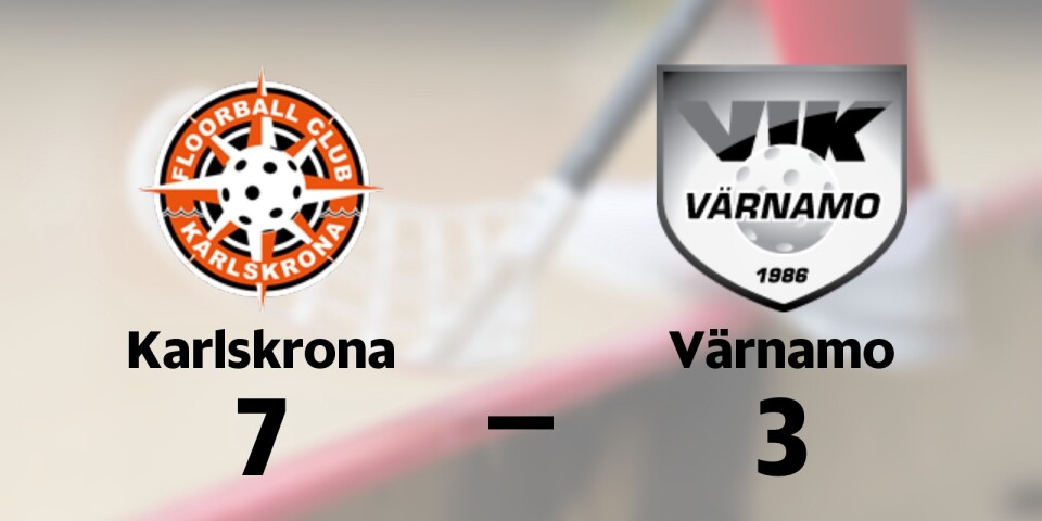 FBC Karlskrona vann mot Värnamo IK