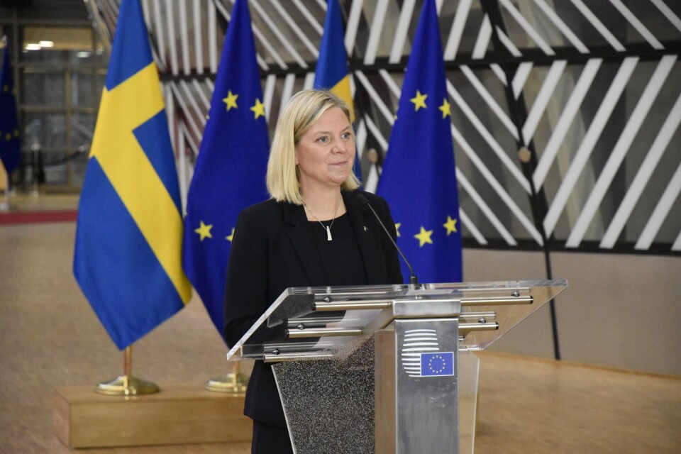 Stramt. Statsminister Magdalena Andersson (S) borde gilla att hushålla med pengarna.