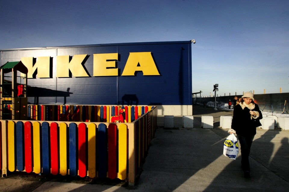 Ikea har stängt sina varuhus i Ryssland, och säljer sina fabriker där. Nu säljs lagret ut. Arkivbild.