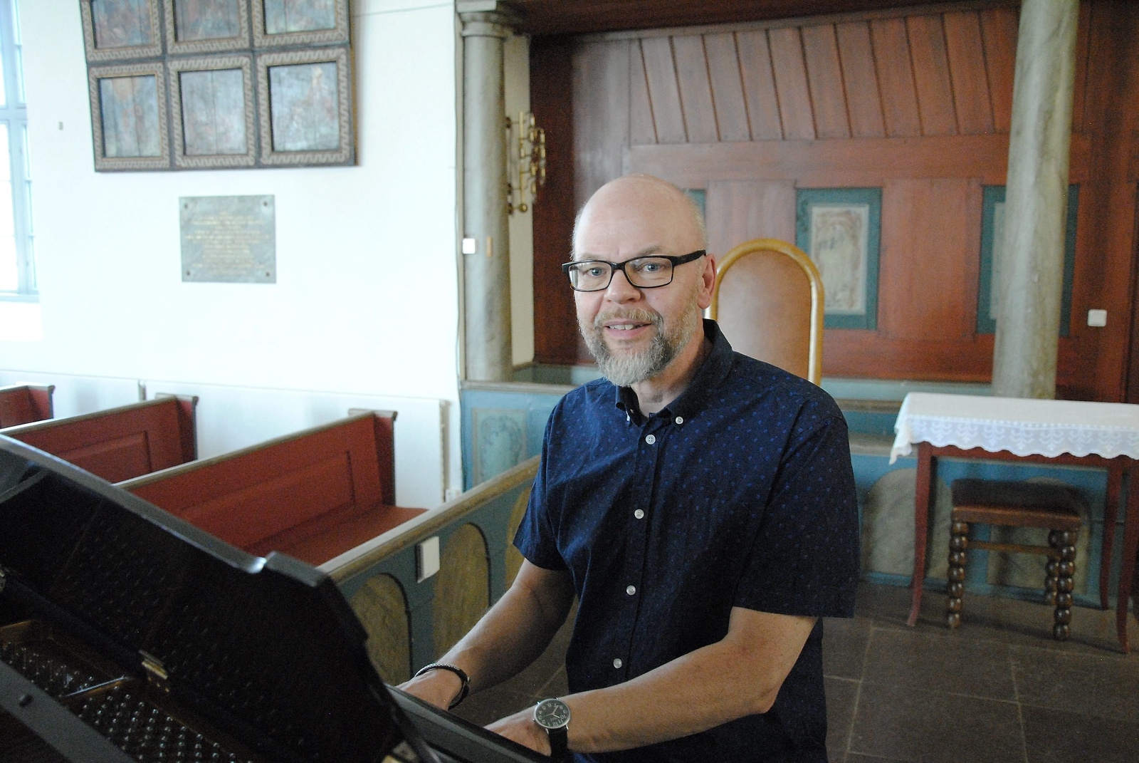 Bengt Almfjord slutar som kyrkomusiker i Osby församling. 	       Foto: Susanne Gäre
