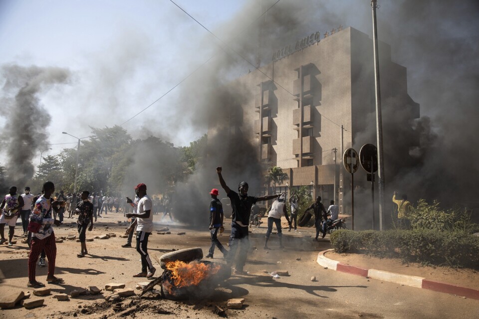 Flera personer ska ha skadats under lördagens protester i Burkina Faso.