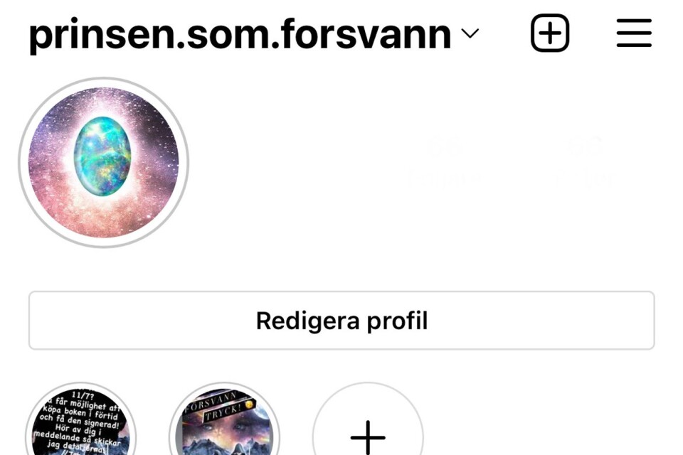 Ni kan följa Johan och hans författarskap på Instagramkontot: Prinsen.som.försvann