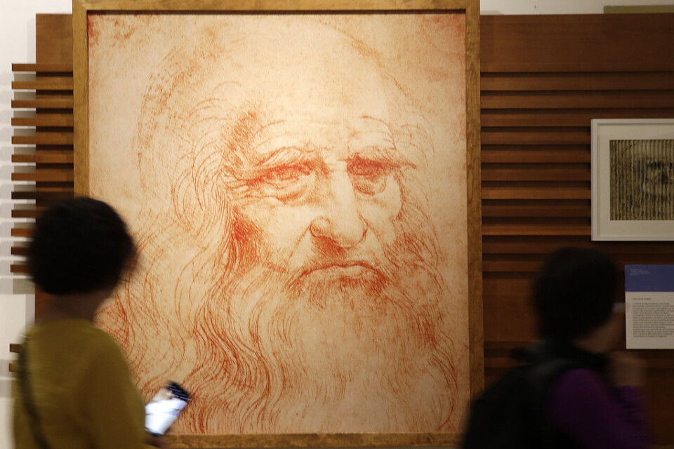 Leonardo Da Vinci kan ha drabbats av en nervsjukdom som gjorde att han inte kunde måla med höger hand, enligt en ny studie. Arkivbild.