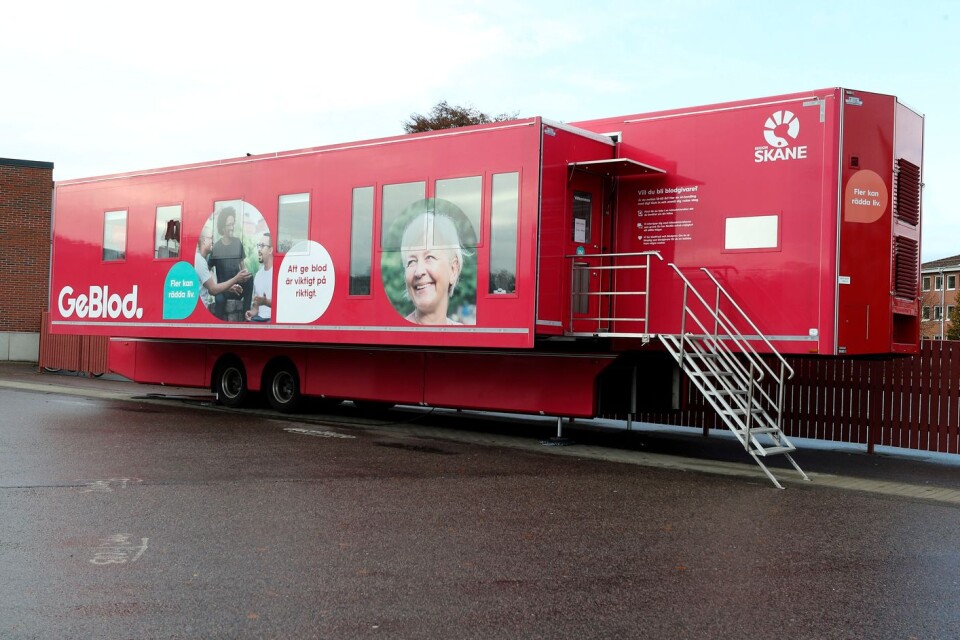 Den blodbussen finns i Skåne. Socialdemokraterna vill nu att en liknande ska finnas i Kronobergs län.