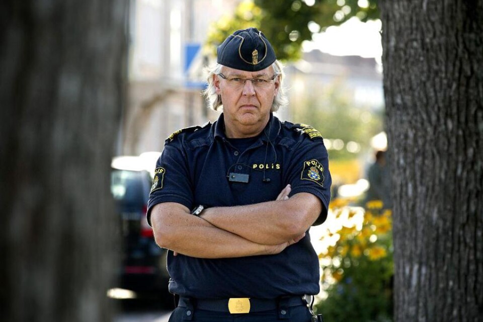 Thommy Brännström, polis är djupt oroad över den ökade användningen av nätdrogen spice. FOTO: ROGER CARLSSON