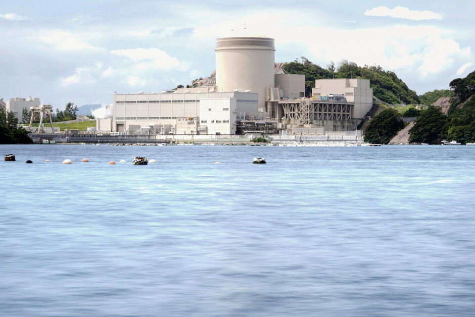 Atomreaktor nummer 3 i Mihama, en av de relativt få som Japan satsar på. Bild från i juni.