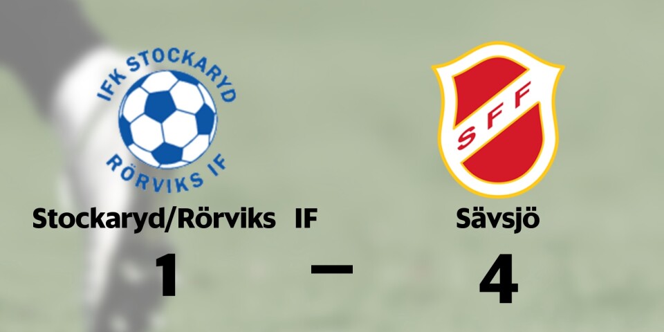 Sävsjö vann tidiga seriefinalen mot Stockaryd/Rörviks IF