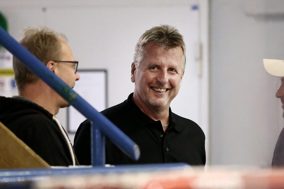 Jörgen Persson har all anledning att dra på smilbanden. När han nu lämnar in ordförandeklubban i Tyringe Hockey gör han det med vetskapen om att klubben har cirka en miljon i eget kapital.FOTO: STEFAN SANDSTRÖM/ARKIV
