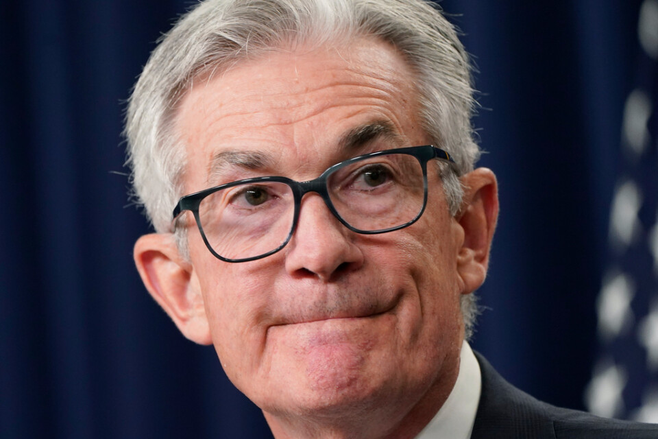 USA:s centralbank Federal Reserve (Fed), med chefen Jerome Powell, väntas fortsätta ta täten mot allt högre styrränta för att få bukt på inflationen. Arkivbild