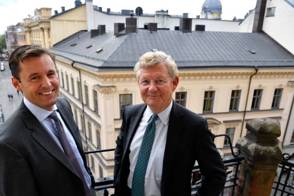 Vd och styrelseordföranden i Investor, Johan Forssell och Jacob Wallenberg.