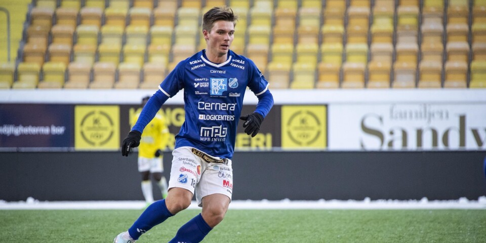 Jakob Andersson spelade träningsmatch under lördagen, dagen efter han signat med Norrby.