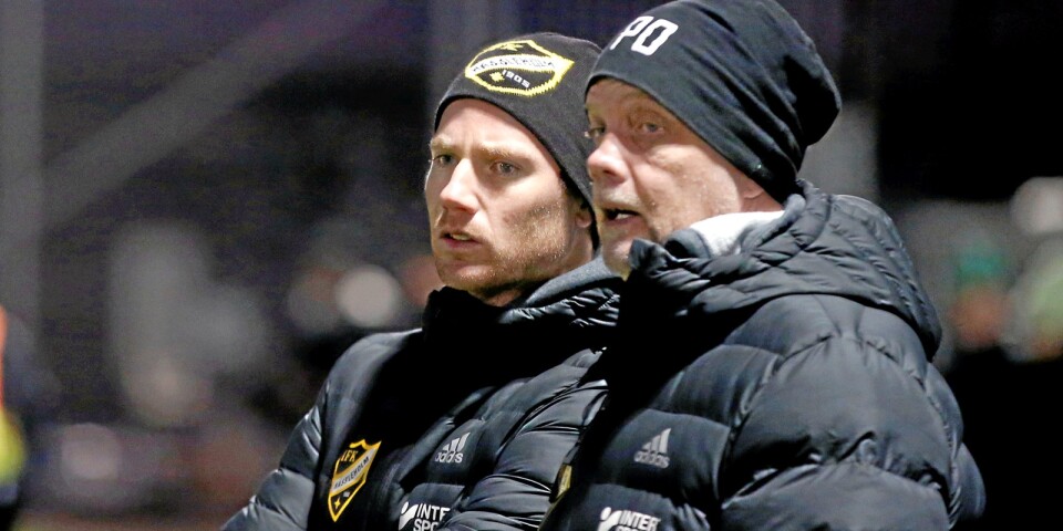 IFK-tränarna Johan Persson och Percy Olsson.