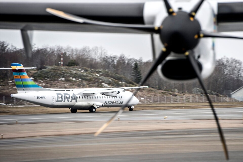Flygbolaget BRA ställer in 40 avgångar till och från Ronneby.