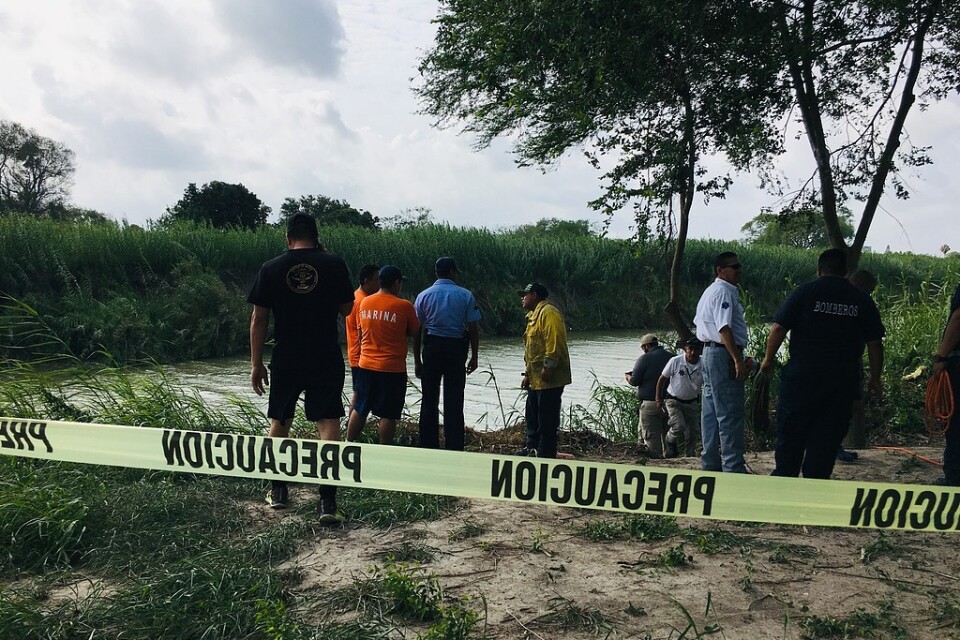 Den plats där kvarlevorna efter den salvadoranske migranten Oscar Alberto Martínez Raminez och hans dotter hittades, vid gränsfloden Rio Grande i Texas i USA.