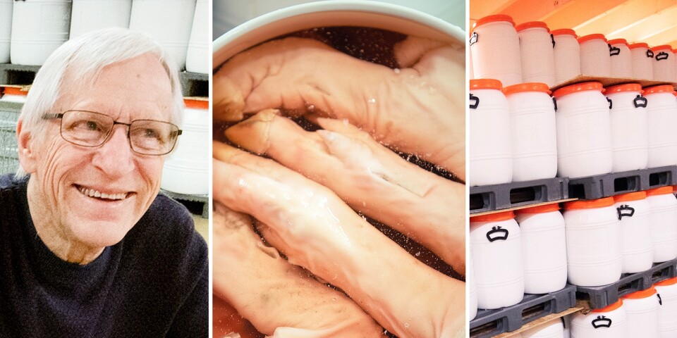 Åke skeppar grisfötter från Tollarp – till Västafrika: ”Tradition”